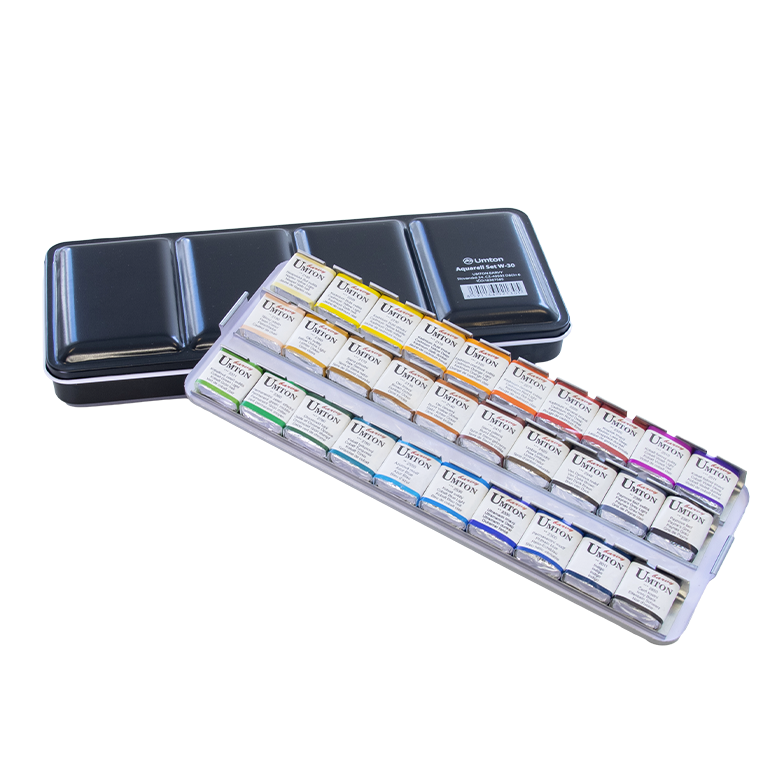 UMTON Watercolours Metal 30x2,6ml