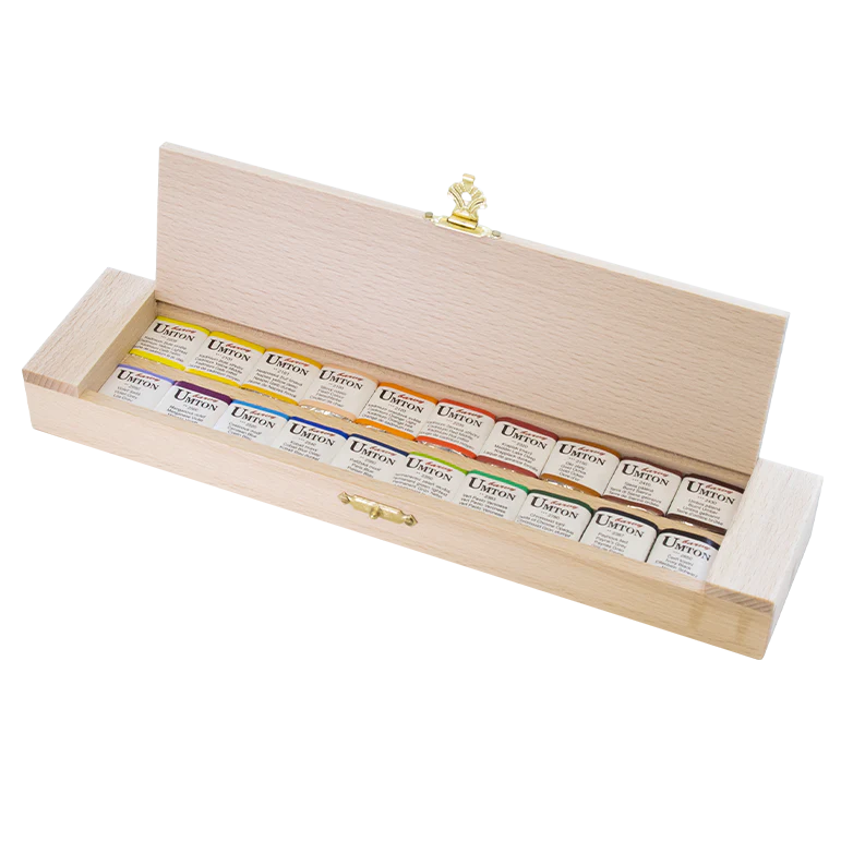 UMTON Aquarell-Set Holz 20x2,6ml