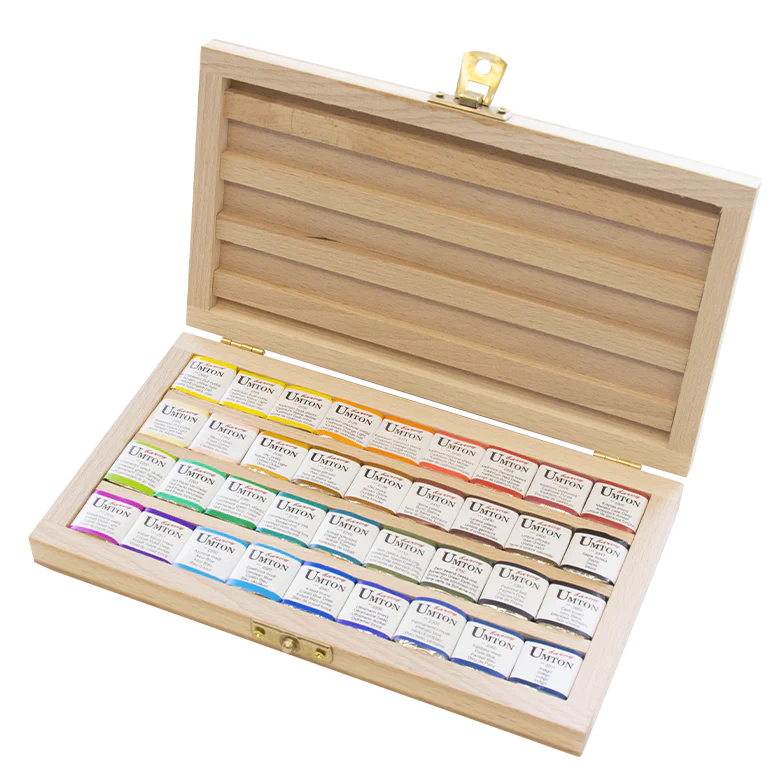 UMTON Aquarell-Set Holz 36x2,6ml
