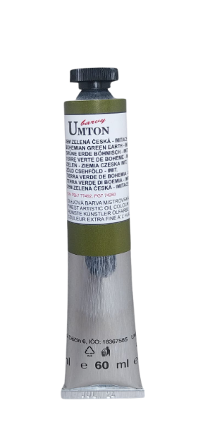 UMTON oil paint - Bohemian Green Earth - imit.