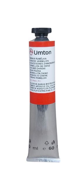 UMTON oil paint - Chinese Vermilion