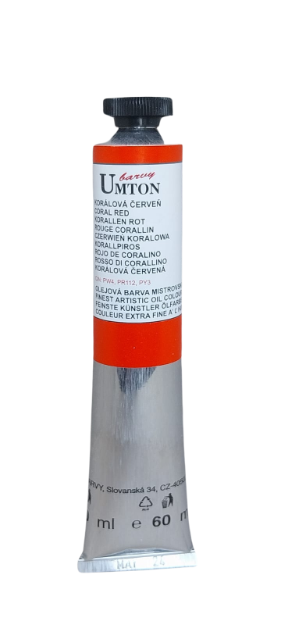 UMTON oil paint - Coral Red