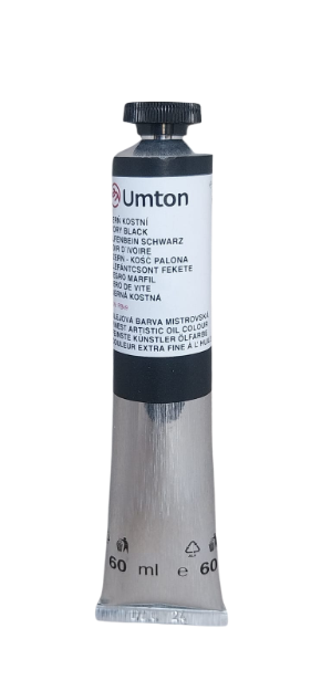 UMTON oil paint - Ivory Black