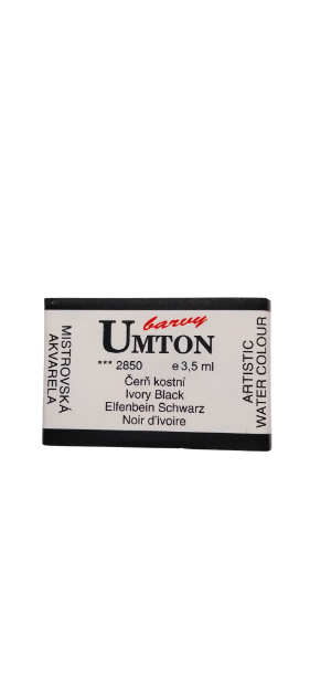 UMTON watercolor - Ivory Black