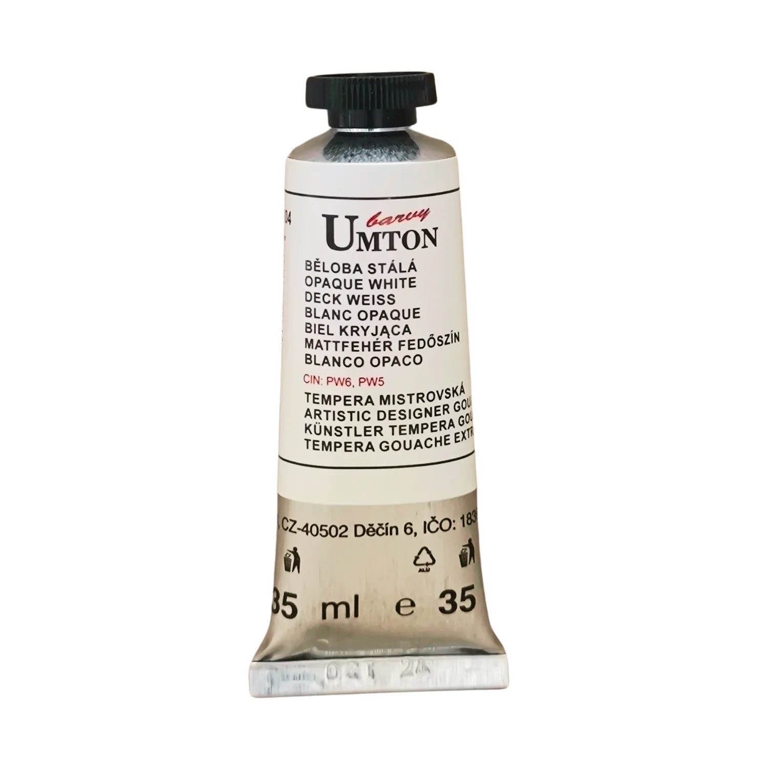 UMTON Gouache-Farben Deck Weiss