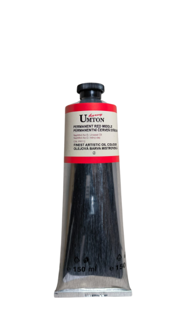UMTON oil paint - Permanent Red Middle