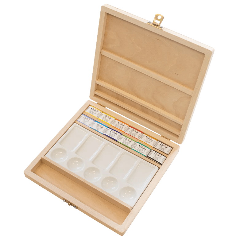 UMTON Watercolours Wood,Palette 12x3,5ml - Profi Art Supplies - Umton