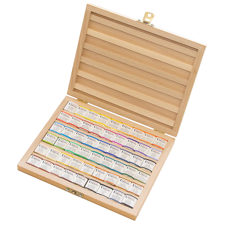 UMTON Aquarell-Set Holz 54x2,6ml