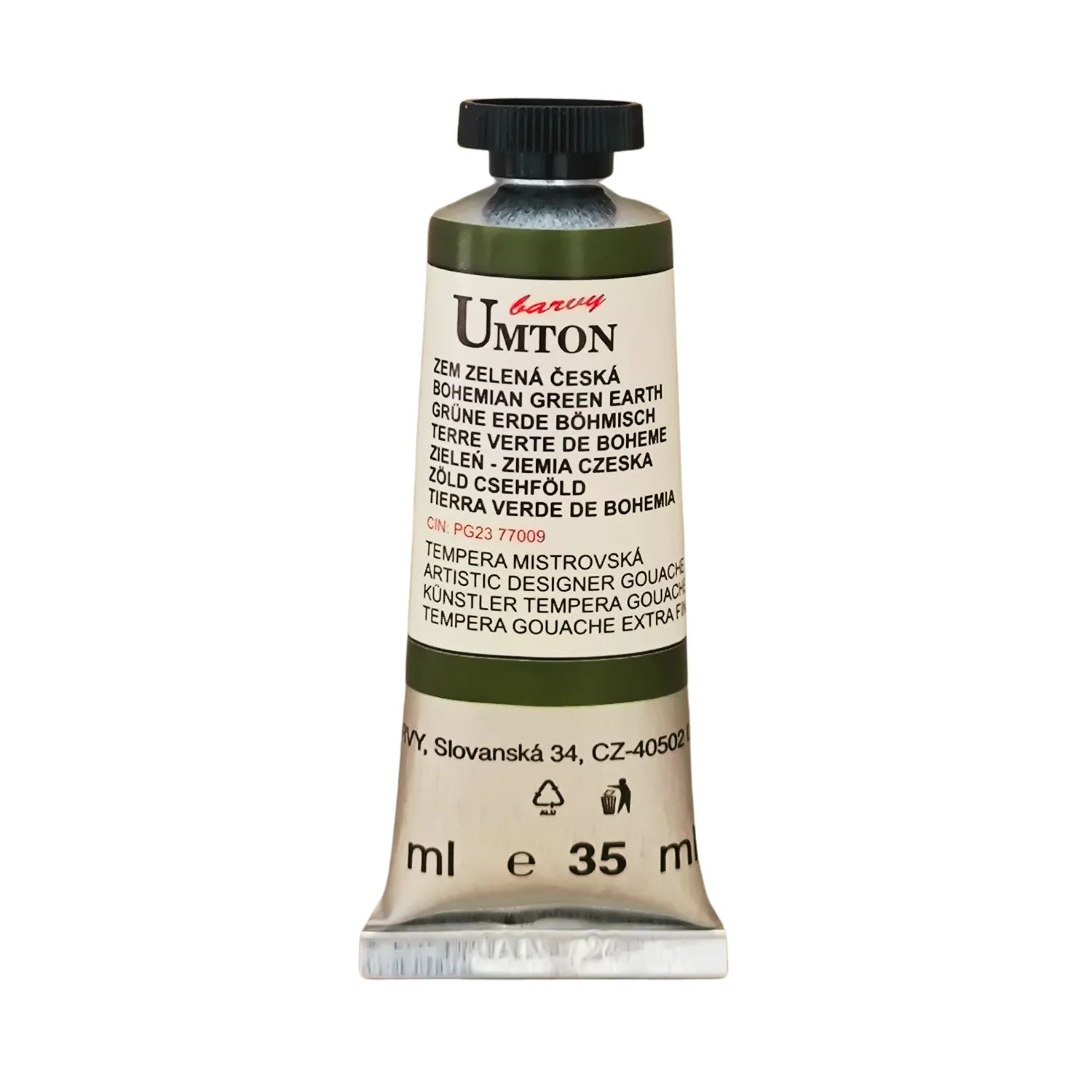 UMTON Gouache-Farben Grüne Erde böhmisch