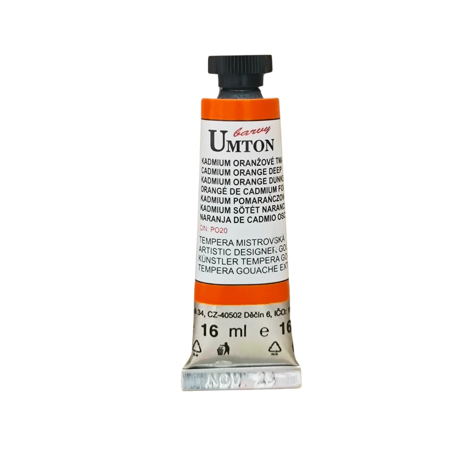 UMTON Gouache-Farben Kadmium Orange dunkel