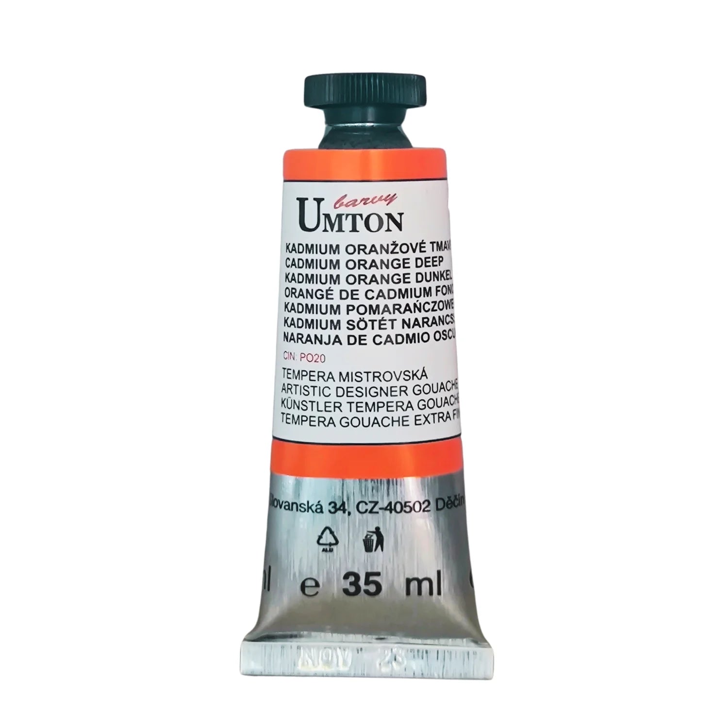 UMTON Gouache-Farben Kadmium Orange dunkel