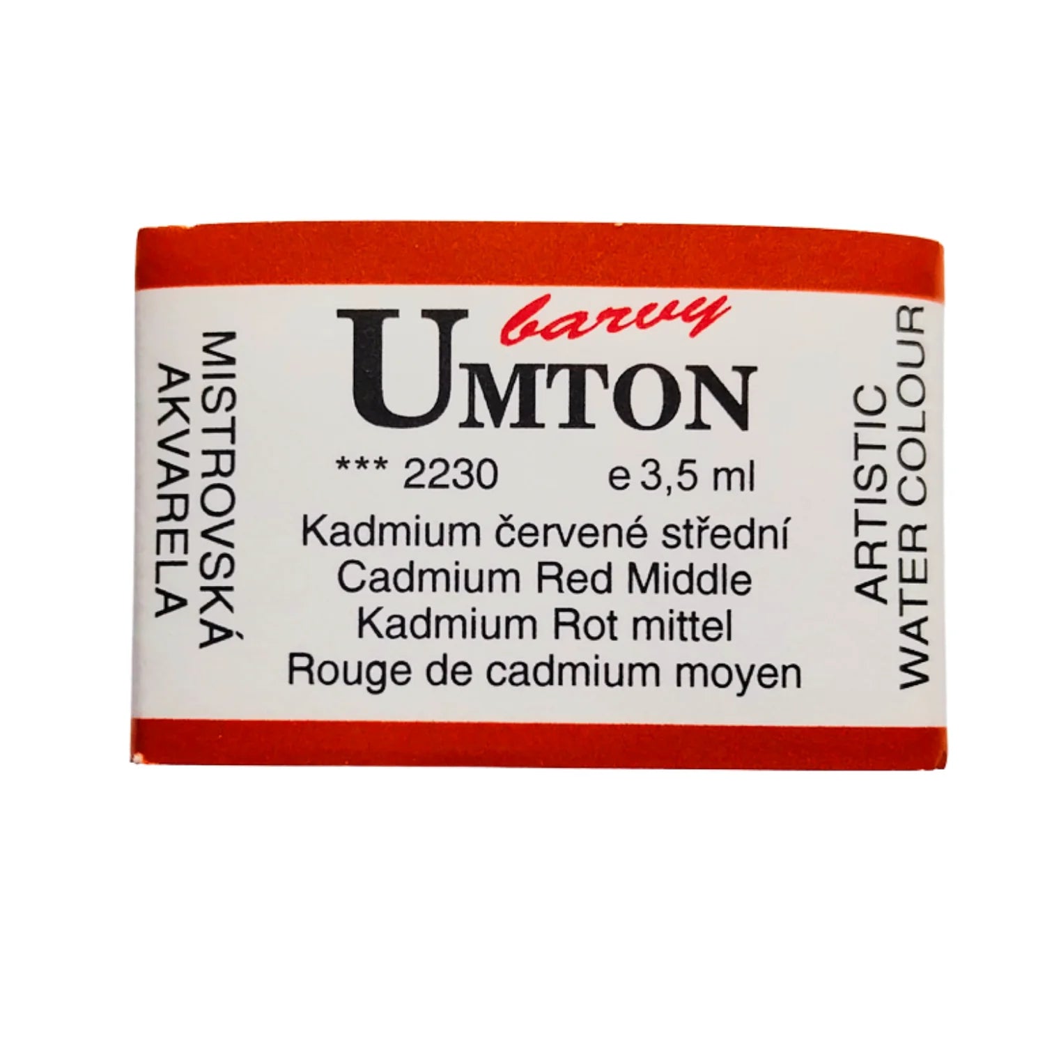 UMTON Aquarellfarben Kadmium Rot mittel