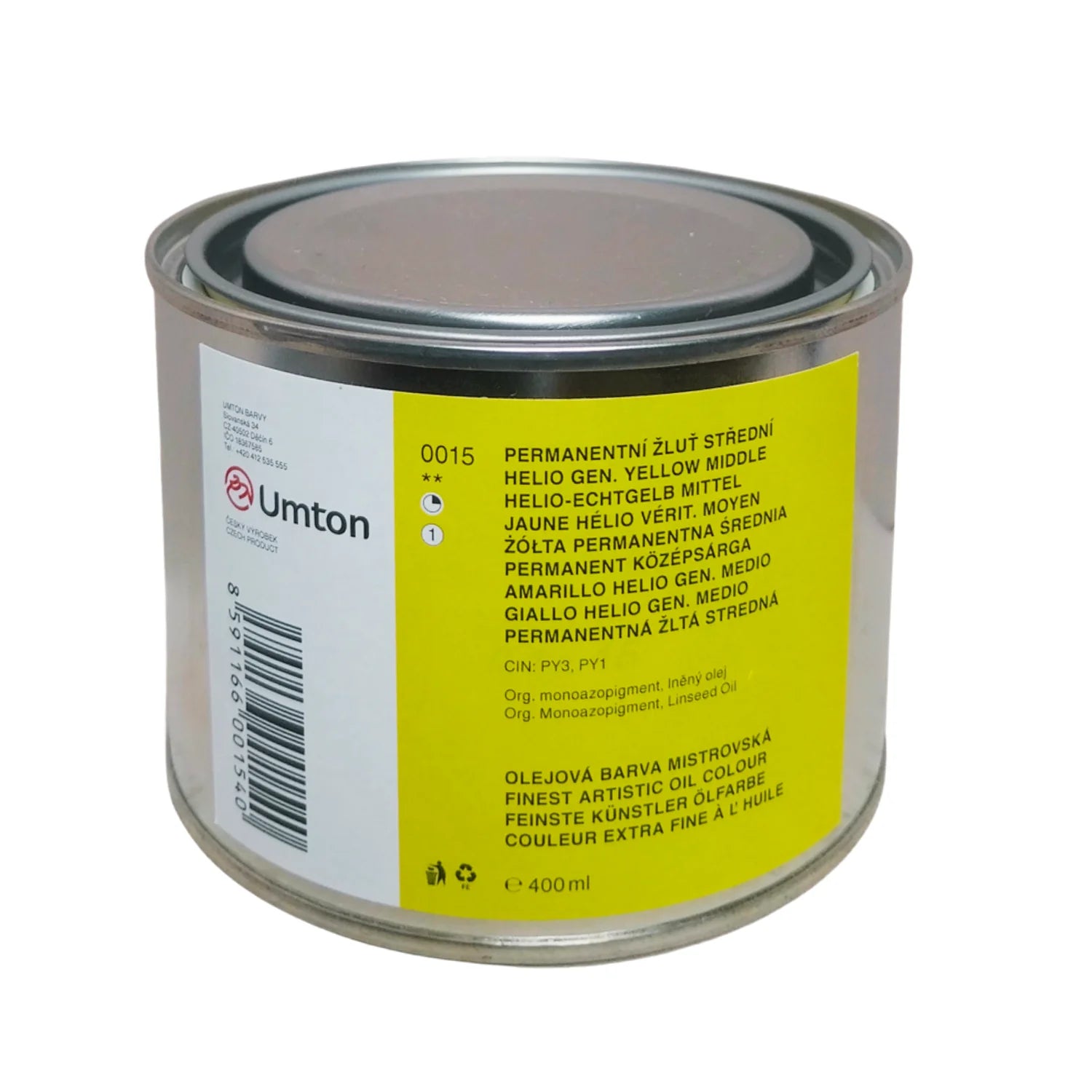 UMTON Ölfarben Helio-Echtgelb mittel
