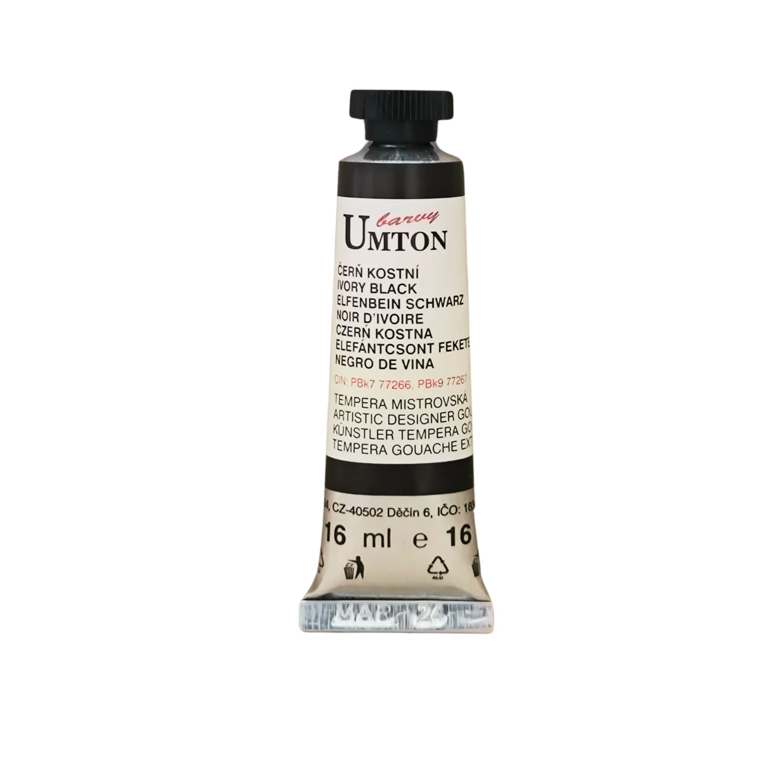 UMTON Gouache-Farben Elfenbein Schwarz