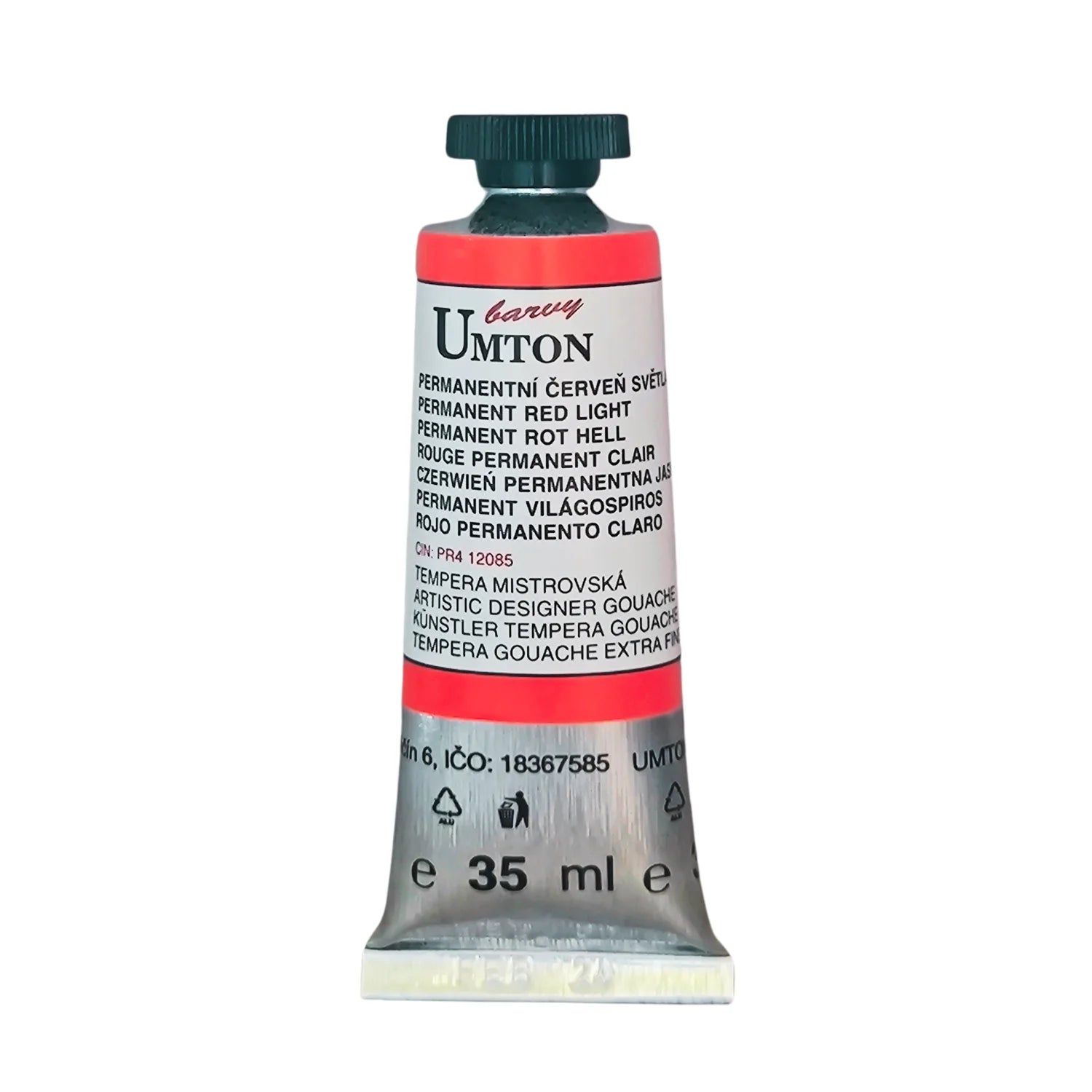 Umton Gouache Permanentes Rot Hell