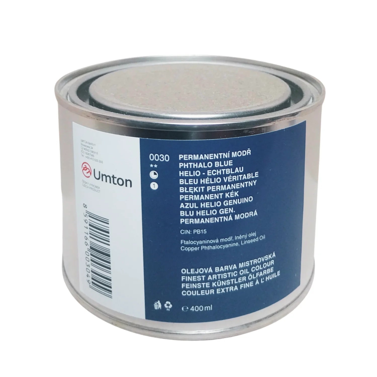 UMTON Ölfarben Helio-Echtblau