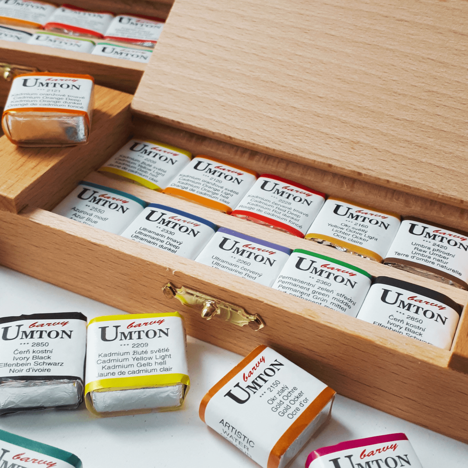 UMTON Watercolours Wood 10x2,6ml - Profi Art Supplies - Umton